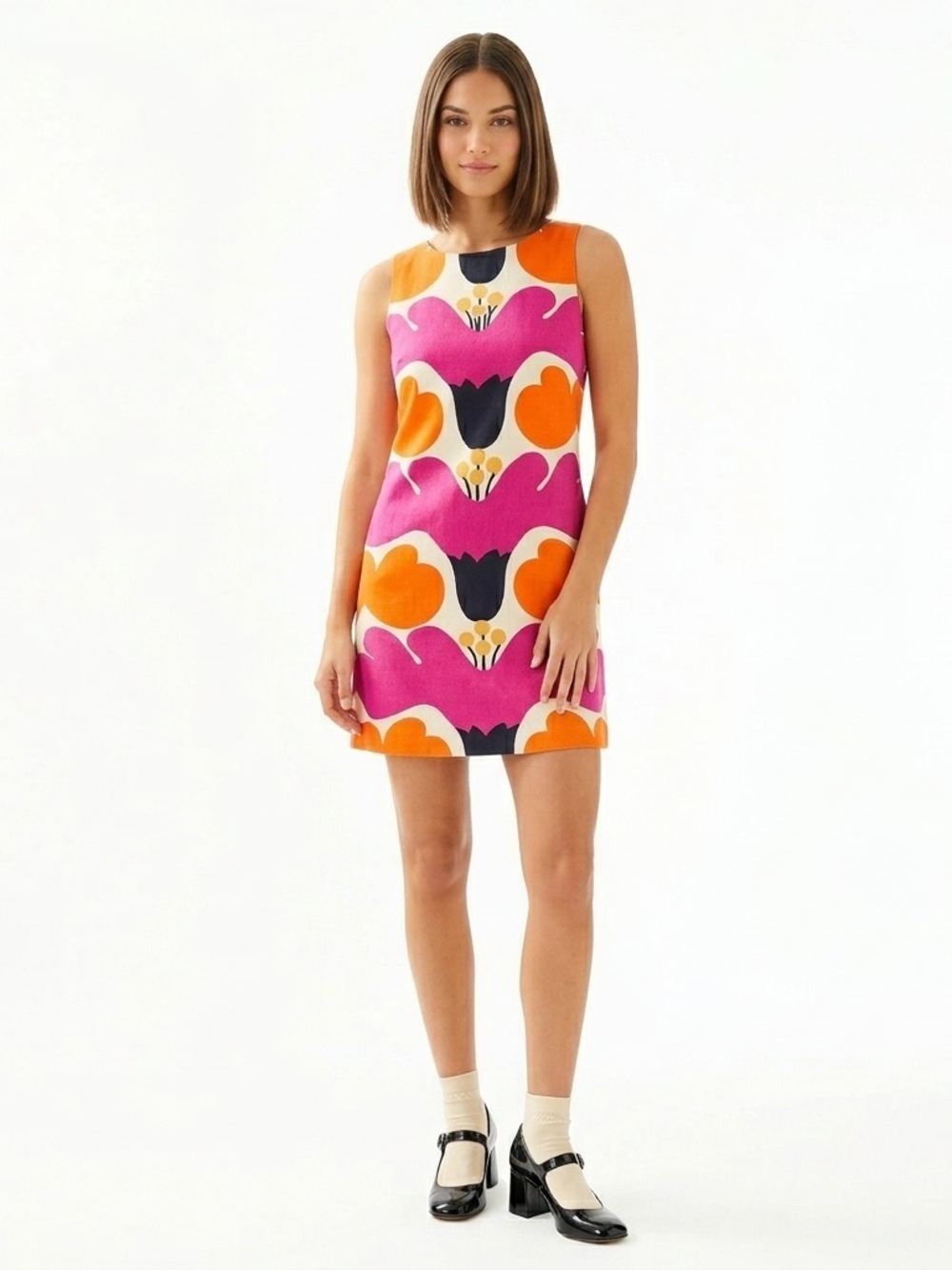 Lilly Pulitzer Women’s Shift Dress Pink Orange Cotton Size 2